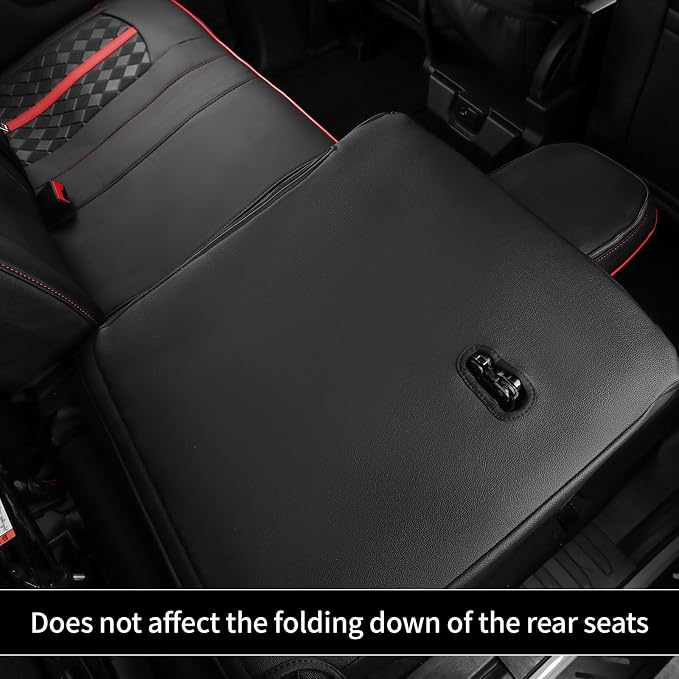 F150 Lariat Seat Covers 2021-2026 SuperCrew Custom Fit | Fits 2021-2026 Ford F150 Lariat SuperCrew, 2023-2026 F250/F350/F450 CrewCab & 2022-2025 F150 Lightning Lariat, Faux Leather - Image 7