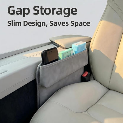 Three in one Storage for car Laptop Desk, iPad Portable Laptop Tray, Home Office and Sofa, Wooden Tray, car seat Gap Filler 15.4x11.4-inch Filling seat and Console Storage. - Image 7