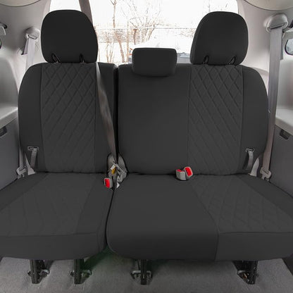 FH Group Custom Fit Car Seat Covers Specifically Made for 2011-2020 Toyota Sienna 7 Seater with Ultraflex Neoprene Water Resistant Automotive Seat Covers - Full Set Black - Image 5