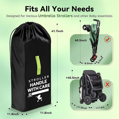 Umbrella Strollers Bag for Airplane, Stroller Travel Bag 42"H x 12"W x 12"D | Stroller Cover Accessories Fit Most Single Umbrella Baby Strollers, Baby Shower Gifts, Flying Essentials Gate Baggage Check - Image 4