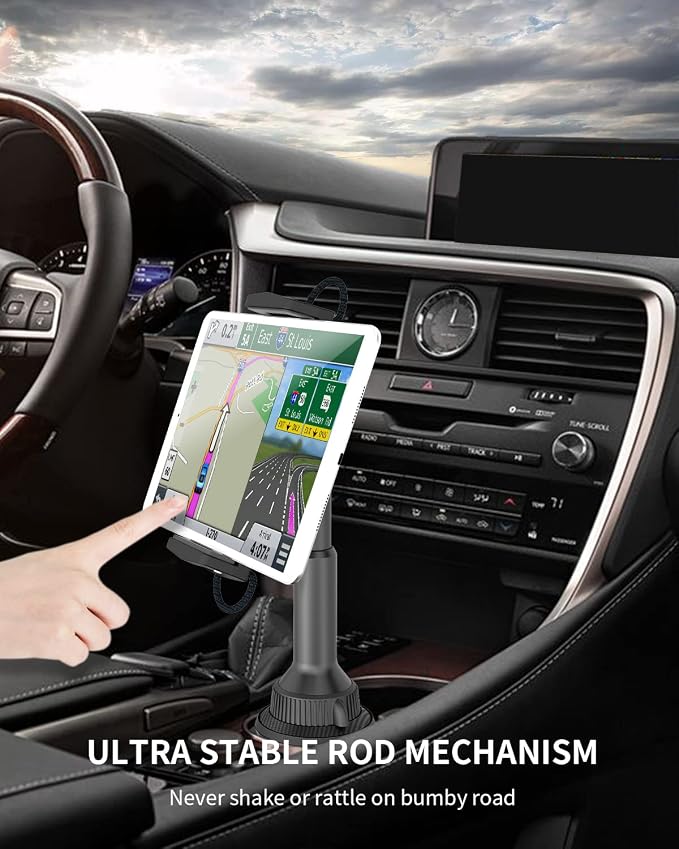 APPS2Car Solid Cup Holder Tablet Mount for Car, iPad Car Mount for Truck (Pack of 2) - Image 8
