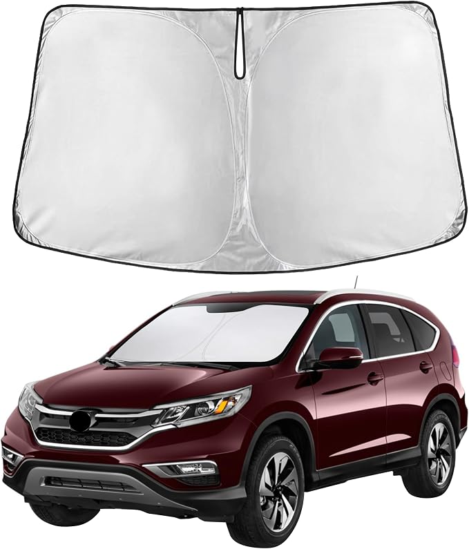 Autovir Windshield Sun Shade Fit for 2012-2014 2015 2016 Honda CRV | Sunshade, Front Car Window Shades Sun Visor, Blocks UV Rays & Heat, Car Accessories by Autovir