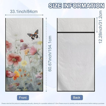 SEANATIVE Floral Butterfly Multi-Purpose Car Drying Towels - Absorber Towel for Car Wash & Gym Enthusiasts Automotive Seat Covers - Sweat Towels for Yoga & Hot Weather Driving - Image 7