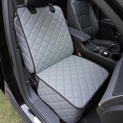 Car Front Seat Cover,PU Leather Car Seat Protector for Dogs & Humans,Grey | Waterproof,Nonslip,Anti-Scratch,Heavy-Duty Front Passenger seat Covers Fits for Cars, Trucks, SUVs,Minivans by Unknown
