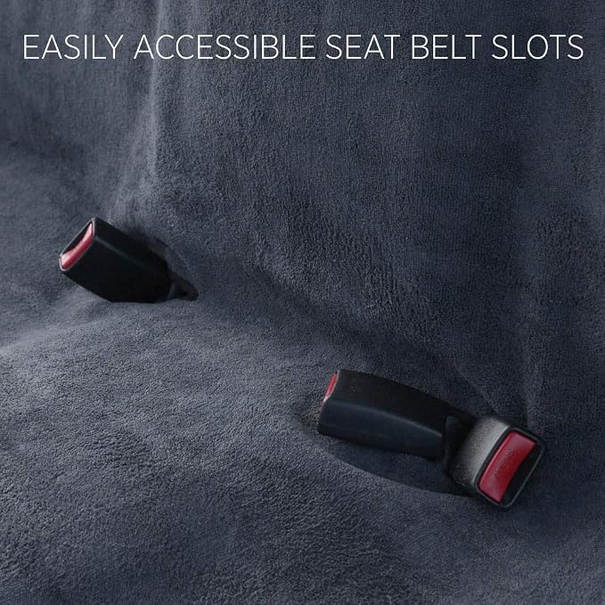 BDK UltraFit Towel Cloth Seat Covers for Cars Rear Bench Car Seat Cover Towel - Universal Fit Washable & Waterproof Seats Protectors for After Gym Workout, Hiking, Running, Beach Sports, and More - Image 6