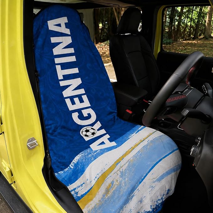 Car Seat Cover Towel, Universal Fit Front Soft Seat Waterproof Absorbent | Non Slip Soft Waterproof Absorbent instantly Sweat Protector, for Gym Workout, Swimming, Beach, Soccer, Pet travel by Unknown