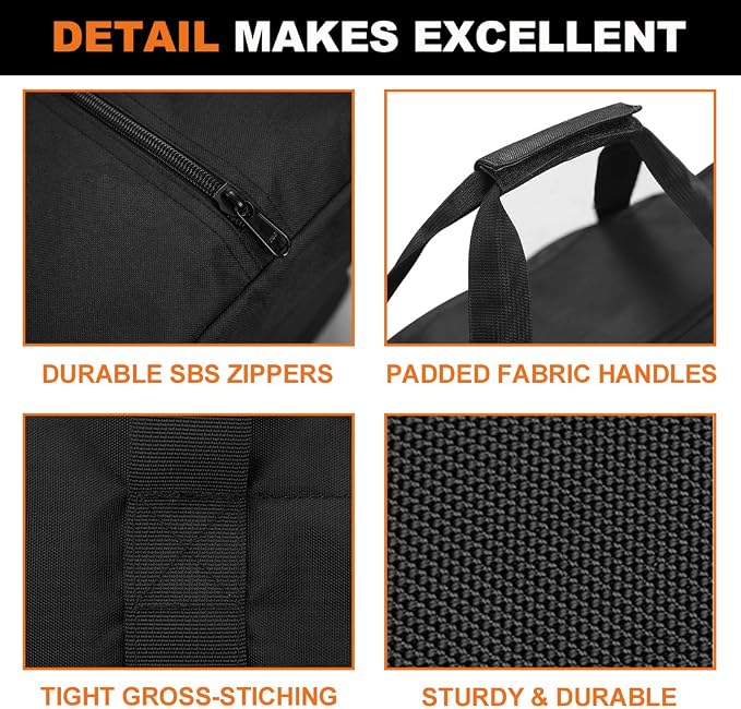 COOLBEBE 42" Sports Duffle Bag - 150L Extra Large Travel Duffel Luggage Bag | Upgrade Zipper, Sturdy & Water Resistant for Camping Moving, Black - Image 3