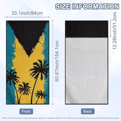SEANATIVE Car Seat Cover Sweat Towel with Storage Bag for Front Seats in Cars, Trucks, SUVs – Universal Seat Liner, Easy Install, Washable, Breathable Fabric, Flag of the Bahamas Print - Image 7