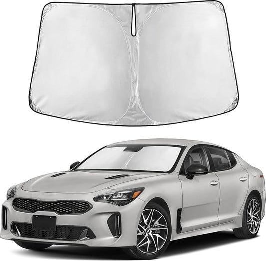 Autovir Windshield Sun Shade Fit for 2018-2021 2022 2023 Kia Stringer | Sunshade, Front Car Window Shades Sun Visor, Blocks UV Rays & Heat, Car Accessories by Autovir