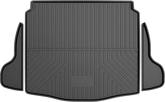 Upgrade Corolla Cross SUV Cargo Liner | Custom Fit Trunk Mat Compatible with 2022 2023 2024 2025 Toyota Corolla Cross (FWD Models Only) | All Weather TPE Cargo Mat for Corolla Cross by AOMSAZTO