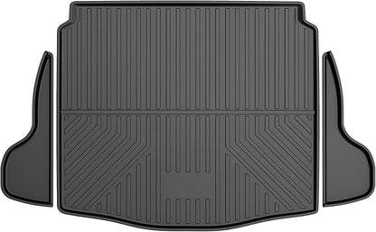 Upgrade Corolla Cross SUV Cargo Liner | Custom Fit Trunk Mat Compatible with 2022 2023 2024 2025 Toyota Corolla Cross (FWD Models Only) | All Weather TPE Cargo Mat for Corolla Cross by AOMSAZTO