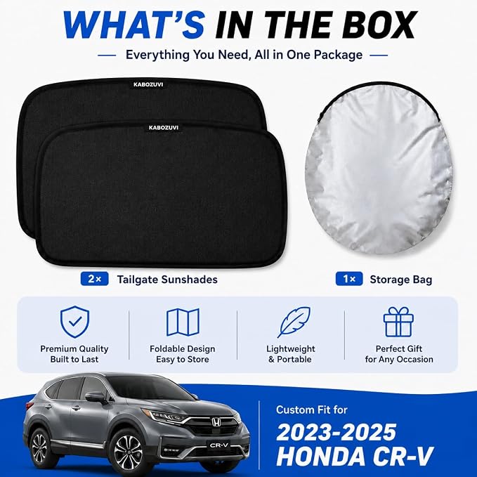 Car Window Shades for 2023-2025 Honda CRV Rear Side Window Mesh Sun Shade | Rear Side Window Sunshade, Breathable Privacy Window Covers, UV Protection & Heat Insulation, for Baby Camping Napping, 2PCS - Image 7