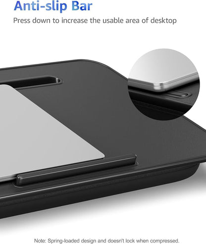 Lap Desk – L.DOCTOR Cushioned Lap Desks, Portable Laptop Desk for Bed, Couch & Floor, Washable Cushion, Built-in Phone & Tablet Slot, Fits 17.3" Laptop – Working, Writing, Gaming – Large, Black - Image 7