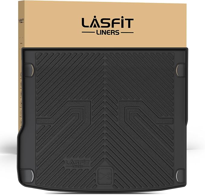 LASFIT Cargo Mat for Audi Q5/SQ5 2009-2017, Custom Fit All-Weather TPE Trunk Mat for Audi Accessories, Waterproof, Easy to Clean, Black by LASFIT