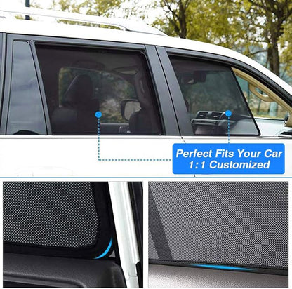 Powerty Custom Fit for Side Window Shade Toyota RAV4 2019-2024 2025-6 Pack 100% Light Block Car Priavcy Curtains Shades for Baby, Camping, Napping, Sleeping - Image 5