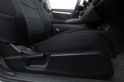EKR Civic Seat Covers Custom Fit for Honda Civic (Hatchback) 2017 2018 2019 2020 2021 (Rear W/Armrest),Waterproof Car Seat Cover Full Set,Neoprene(Black) - Image 2