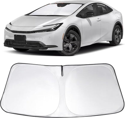 Windshield Sun Shade Sunshade for 2023-2025 2026 Toyota Prius | Full covered for windshield, Foldable & Durable, Block UV Rays, Reduce Heat, Easy to install, Keeps Car Cooler by LHFLIVE