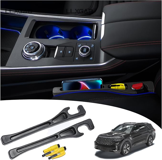 【Compatible with Ford Explorer】 Car Seat Gap Filler | No Drop Seat Guard Compatible with Ford Explorer Accessories Drop Seat Guards for Cars(2Pcs) Car Escape Tool(2Pcs) by OfficialFlagship