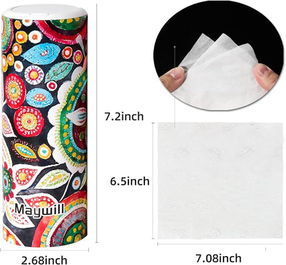 Car Tissues Holder with Facial Tissue, Travel Tissues Cylinder,Cup Holder Tissue Box for Car(3-ply,4 Pack, 200 Sheets) - Image 4