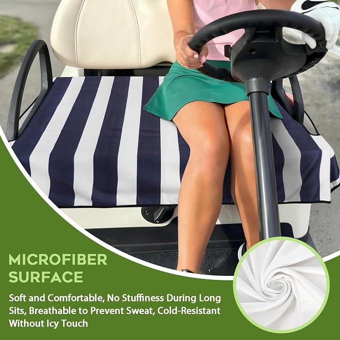 Golf Cart Seat Covers Club Car Golf Cart Accessories for Men Women Golf Carts Seat Towel Blanket 2-Seat Golf Cart Decorations - Image 5
