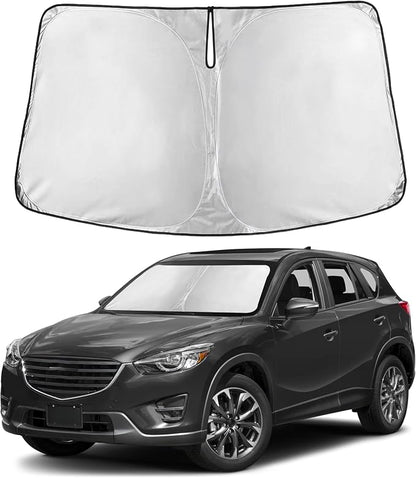 Autovir Windshield Sun Shade Fit for 2013-2014 2015 2016 Mazda Cx-5 | Sunshade, Front Car Window Shades Sun Visor, Blocks UV Rays & Heat, Car Accessories by Autovir