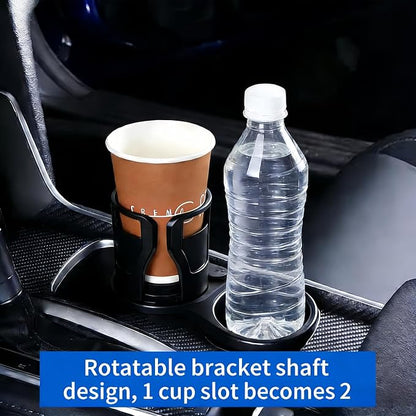 Car Cup Holder Expander, 2-in-1 Adjustable Adapter, 360° Base - Image 3