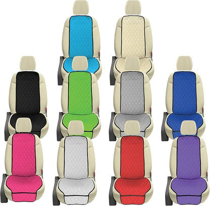 FH Group Car Seat Cushion – Neosupreme Single Front Seat Cover with Front Pockets, Airbag Compatible, Universal Fit Car Seat Cushion for Driver or Passenger Seat, SUV, Truck, Sedan & Van – Beige - Image 6