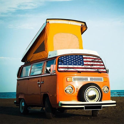 Socira American Flag Car Windshield Sun Shade Umbrella Patriot Sunshade | Foldable Front Window America Auto Windshield Sunshade Covers USA Car Accessories Protect from Sun Rays Heat 57'' X 30'' - Image 7