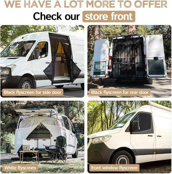 Living in a Bubble Insulated Blackout Rear Window Covers for Mercedes Benz Sprinter - Vanlife Must Have Accessories, Van Life Essentials (Pair) Gray - Rear Door 2007-2018 (NCV3) - Image 9