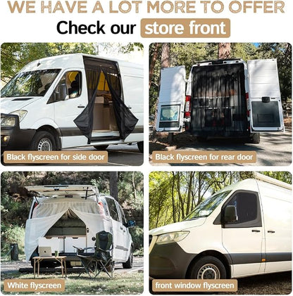 Living in a Bubble Insulated Blackout Rear Window Covers for Mercedes Benz Sprinter - Vanlife Must Have Accessories, Van Life Essentials (Pair) Gray - Rear Door 2007-2018 (NCV3) - Image 9