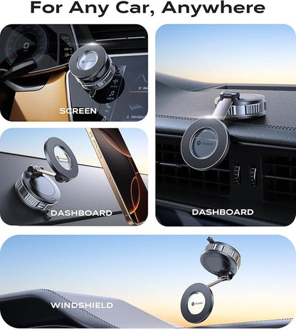 VICSEED 2026 Upgraded Car Phone Holder for Magsafe Car Mount [85 LBS Strongest Suction] Vacuum Magnetic Phone Holders for Your Car 360° Adjustable Car Phone Mount for iPhone 17 Pro Max 16 15 14 13 GPS - Image 2