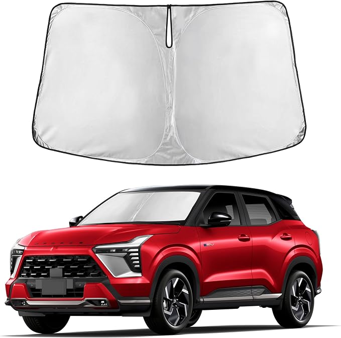 Autovir Windshield Sun Shade Fit for 2022-2024 2026 Mitsubishi Outlander | Sunshade, Front Car Window Shades Sun Visor, Blocks UV Rays & Heat, Car Accessories by Autovir