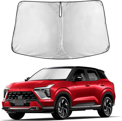Autovir Windshield Sun Shade Fit for 2022-2024 2026 Mitsubishi Outlander | Sunshade, Front Car Window Shades Sun Visor, Blocks UV Rays & Heat, Car Accessories by Autovir