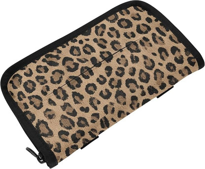 Car Tissue Holder Car Napkin Holder Box Dispenser Storage Case Sun Visor Mask Holder with Adjustable Straps Reusable Refillable Brown Leopard Print by Unknown