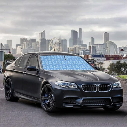 Socira Clean Funny My Balls Car Windshield Sunshade Umbrella Car Foldable Umbrella Sunshade for Front Window UV Reflector Auto Windshield Umbrella Sun Shades Cover for Most Vehicles 57'' X 30'' - Image 4