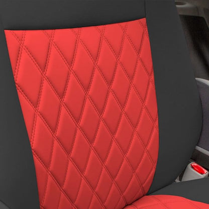 FH Group Custom Fit Car Seat Covers Specifically Made for 2011-2020 Toyota Sienna 7-8 Seater with Ultraflex Neoprene Water Resistant Automotive Seat Covers - Front Set Red - Image 5