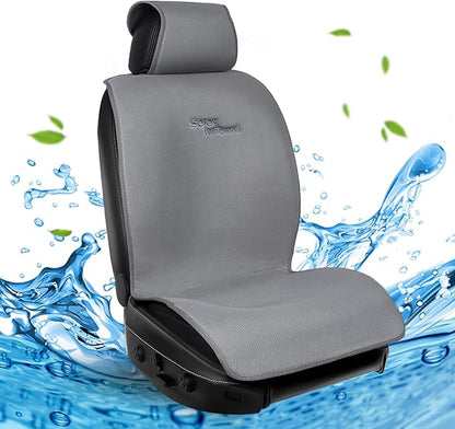 IsoTowel Car Seat Cover,Microfiber Seat Towel,with Quick-Dry Material and Non-Slip Back,Car Seat Protection for All Workouts,All-Weather(Gray) - Image 2