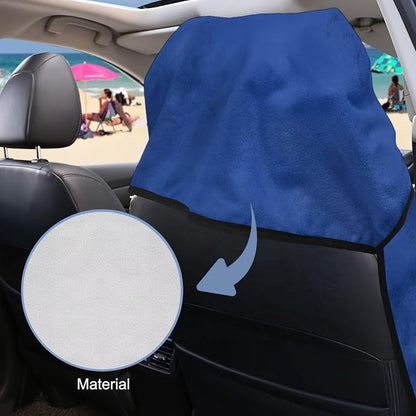 SEANATIVE Car Seat Towel Covers - Breathable Sweat Absorbing Automotive Seat Protectors for Gym, Camping & Pet Transport (Fits SUV/Truck), Flag of El Salvador Print - Image 6