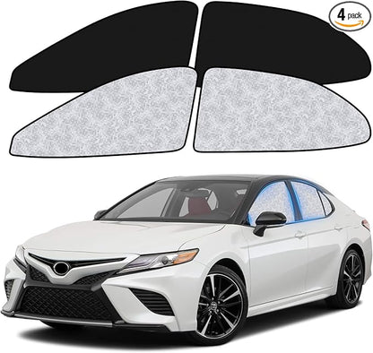 ZATOOTO Car Window Shades for Toyota Camry 2018-2023, Shade for Baby in Car | Heat Reflective, Keep Car Cool, 4 Pack Custom Fit, Ideal for Camping, Naps & Protecting Valuables, Easy Foldable Storage by ZATOOTO