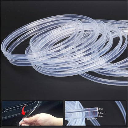 Fiber Optic Waterproof Car Side Glow LED Illumination Optic Fiber Band Car Interior Atmosphere Neon Cold Lights 8 Meters (26.25ft) by QAUBEN