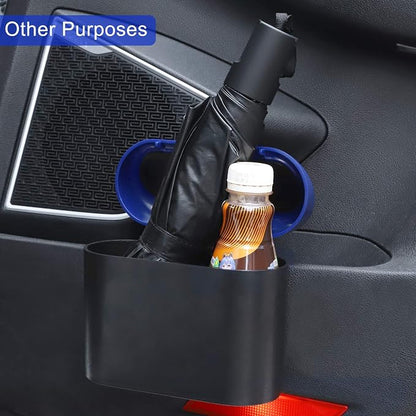 Accmor Car Trash Can with Lid, Vehicle Trash Bin Car Dustbin Garbage Organizer Holder with Trash Bag, Portable Hanging Mini Wastebasket Bin Trash Container for Auto Cars, Home, Office (Blue) - Image 7