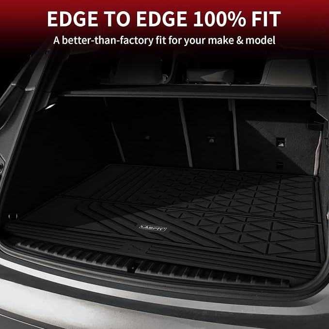 LASFIT Cargo Mat for BMW iX 2022-2026 xDrive45 xDrive50 xDrive60 M60 M70 | All Weather TPE Custom Fit Cargo Trunk Mat Liner Accessories, Black - Image 6
