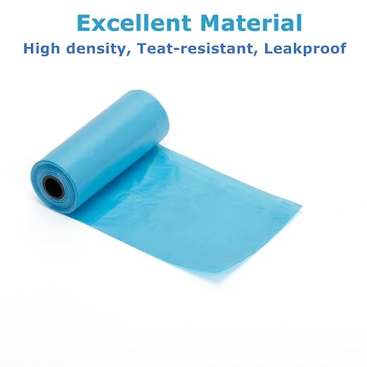 Ginsco 0.8 Gallons Disposable Trash Bags for Mini Car Trash Can, Portable Small Car Garbage Bags, Cars Accessories, Mini Trash Bags, Plastic Trash Bag for Cars/Home/Office (6 Rolls/90 Counts) Blue - Image 3