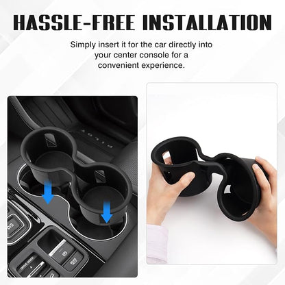 Autorder Car Cup Holder for Honda Pilot 2023-2025/Passport Ridgeline 2024-2025 2026 Accessories Water Cup Holders TPE Durable Cup Holder Insert for Pilot - Image 7