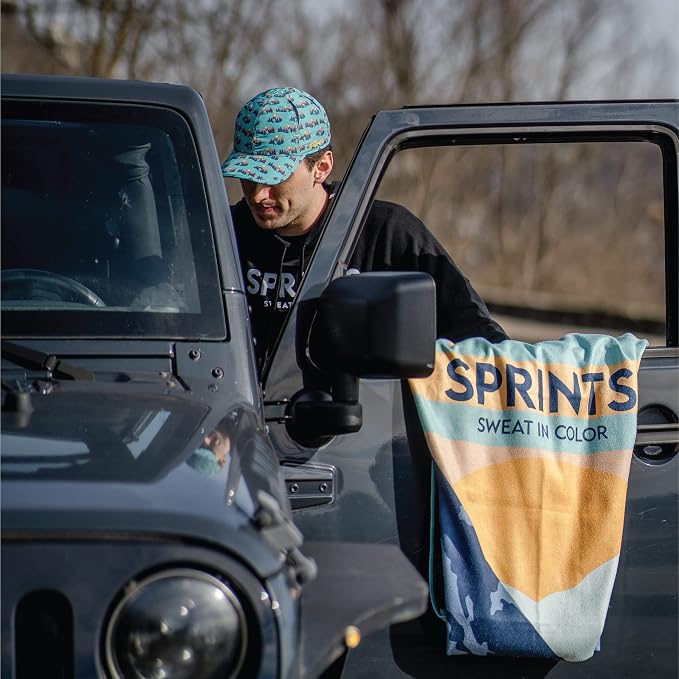 Sprints Athletic Running Towel, Full-Sized, Car Seat Cover - Moisture Wicking (Sasquatch) - Image 9