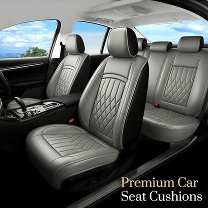 Fit for Camry Seat Covers Compatible with Toyota Camry 2012-2026 Waterproof Breathable Leather Automotive Seat Cushions Protector, Airbag Compatible,Easy to Install,Full Set 5 Seats(Gray) - Image 2