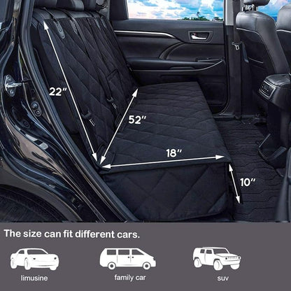 petalage Bench Dog Car Seat Cover for Back Seat Waterproof Seat Covers Durable Scratch Proof Nonslip, Protector for Pet Fur & Mud Washable Backseat Cover for Cars Armrest Compatible - Image 3