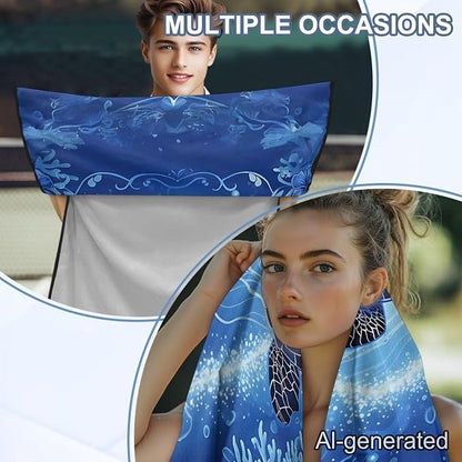 Sea Turtle Car Towel Seat Cover Soft Car Seat Towel Cover Breathable Cars Interior Accessories Fashion for Cars, Trucks, Sedans, Vans, SUVs - Image 5