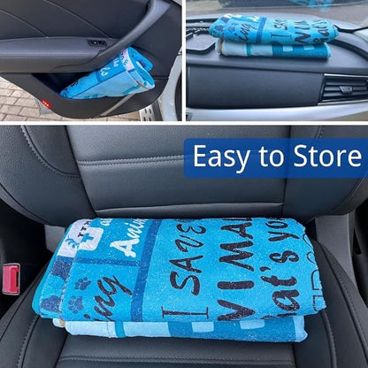 Waterproof Back Seat Cover for Dogs and Kids, Car Seat Protector Under Baby Car Seat, Child and Dog Car Seat Cover Blanket for Rear Bench(Vet Tech Gift, Rear Bench Seat Towel) - Image 3