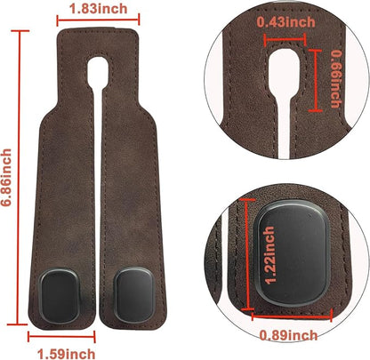 Amelity Car Headrest Hooks, Purse Hook for Car 4 Pack Brown | Universal Car Interior Accessories for Women, Available in 2/4 Pack, Storage Hanger Holds Purses, Backpacks, Grocery Bags - Image 2